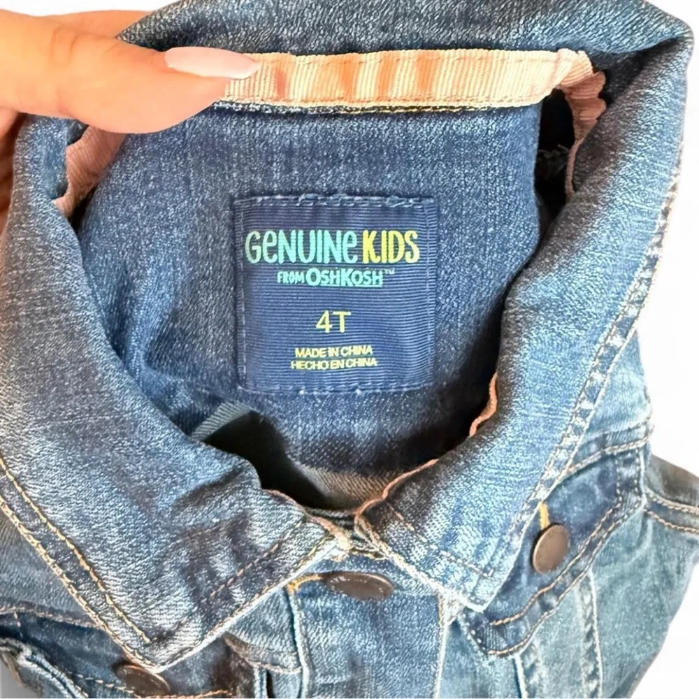 Oshkosh Kids Girls 4T blue summer spring‎ denim jacket